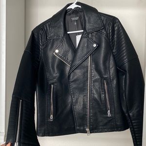 Topshop Artificial Leather Jacket